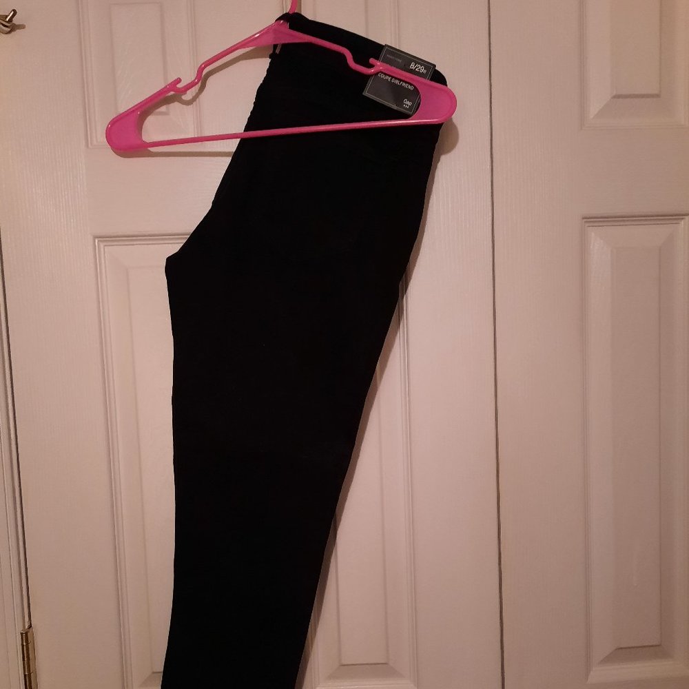 Womens Gap coupe girlfriend black jeans 8/29 R